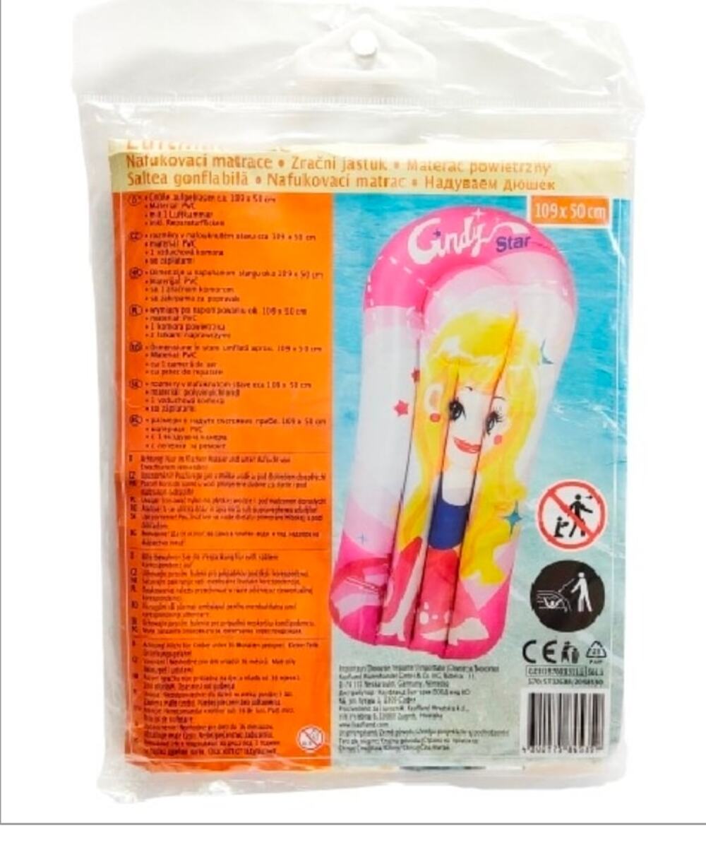 Cindy Star 109 x 50 cm Inflatable Swimming Pool Float Mat & Kickboard Children W